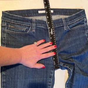 JOE’S JEANS size 31 dark blue skinny jeans THE PROVOCATEUR zip at ankle